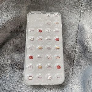 🌟10/$10 iPhone 13 Clear Bubble Bread Themed iPhone Case